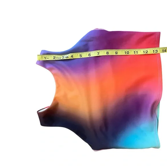 ATHLETA CONSCIOUS LOVE PROUDLY CROP TOP RAINBOW PRIDE - Picture 6 of 6